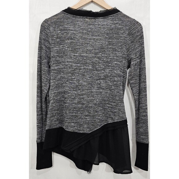 Anthropologie Meadow Rue Womens Cardigan Asymmetric Fairy Grunge Sweater Gray S - Picture 2 of 16